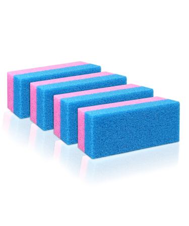 Pumice Bar 4 Pcs Set | Dual Sided Extra Coarse | Exfoliating Foot File | Heel & Feet Scrubber Pumice Sponge | Foot Pad Buffer Callus Remover | Synthetic Pumice Stone for Dry Skin Pedicure |By Anapoliz