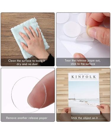 Clear Self Adhesive Dots  Clear Double Sided Stickers Include Square and Round Adhesive Stickers  No Traces Sticky Sticker Double Sided Tape for Classroom Office Home Wall Tile Decoration (280 Pieces) - Buy Online on GoSupps.com