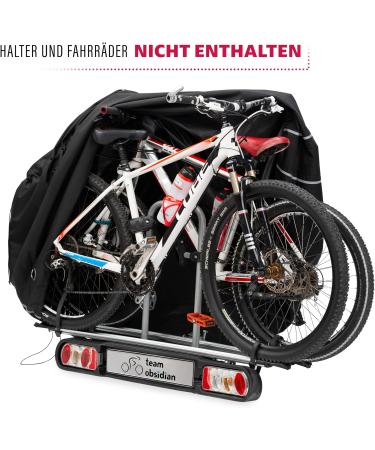 Teamobsidian Waterproof Bicycle Cover for 2 Bikes | Outdoor Protective Shell & Rain Protection | Durable Bike Tarpaulin for Carriers - Buy Online on GoSupps.com