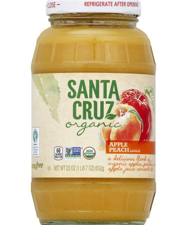Santa Cruz Organic Apple Peach Sauce, 23 Ounce