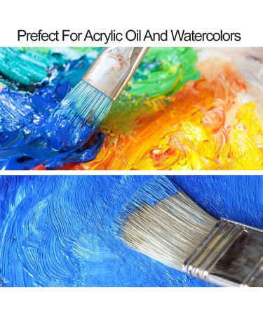 24-Piece Paint Brushes Set | Wooden Handles | Canvas Brush Case | Professional for Oil, Acrylic, Watercolor Painting - Buy Online on GoSupps.com