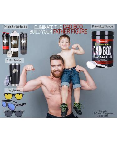 Shop Dad Bod Nutrition Funny Protein Shaker Bottle Set - 3-Piece with Storage - Perfect for Protein Powder Mixing - International Shipping Available - Buy Online on GoSupps.com