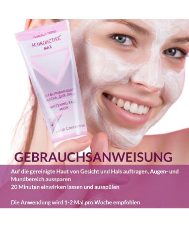 Achroactive Max Brightening Face Mask - Illuminating & Anti-Stain 75ml | Moisturizing Complexion Booster - Buy Online on GoSupps.com