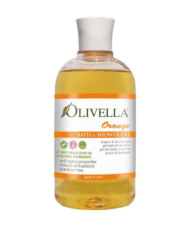 Olivella 100% Virgin Olive Oil Bath & Shower Gel Orange 16.9 Oz