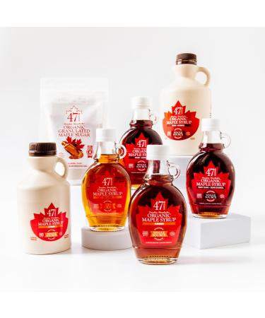 47 North Canadian Organic Maple Syrup Grade A Golden 250g - Single Source, 100% Pure (1 Bottle) - Buy Online on GoSupps.com