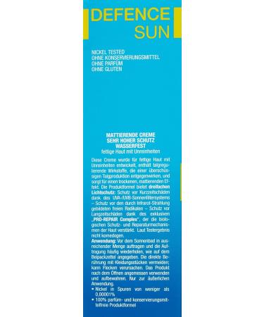 defence sun 50+ - oily skin with imperfections sun cream 50 ml - Buy Online on GoSupps.com