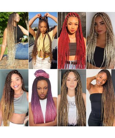 Xusuperb Pre-Stretched Braiding Hair Ombre Brown 26 - 6 Pack Kanekalon Extensions | Soft Yaki-Textured Braids (T1B/30/27#) - Easy International Shipping - Buy Online on GoSupps.com