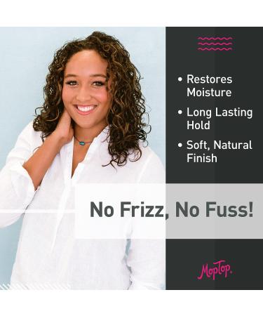 MopTop Salon Anti Frizz Gel 8oz - Medium Hold, Frizz-Free for Curly & Kinky-Coily Hair - Aloe, Sea Botanicals, Honey Formula - Reduces Frizz, Enhances Curls - Buy Online on GoSupps.com