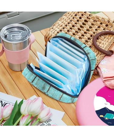 MuooouM Women's Bands Storage Bags - Shark Design on Blue Sea | Portable Menstrual Cup & Bandage Bags for Teens & Girls | Ideal for First Period - Buy Online on GoSupps.com