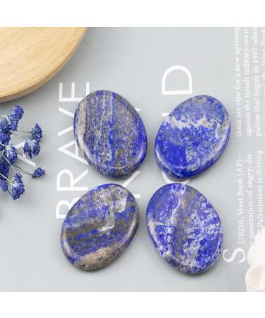 Buy Thumb Bag Palm Worries - Polished Lapis Lazuli Reiki Stone for Chakra Balancing & Crystal Therapy - 1.8 Inches - Buy Online on GoSupps.com