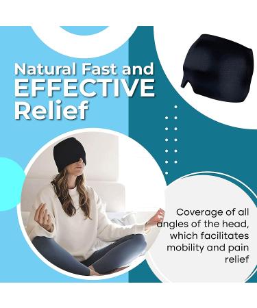 G.A.C.H. Headache Hat - Migraine Relief Cap for Cold and Hot Therapy | Sinus & Stress Relief, Tension, Puffy Eyes | Black Face Mask - Buy Online on GoSupps.com