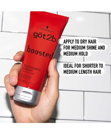 Got2b Boosted Thickening Cream 6 oz - Add Volume and Texture to Your Hair - Buy Online on GoSupps.com