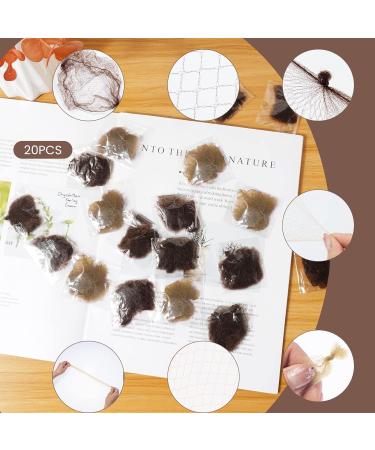 PROUSKY 20 Pcs Hair Nets - Invisible Mesh Ballet Bun Holder for Women and Girls - Coffee + Blonde - Ideal for Dance, Nurse, and Wig Fixing - Buy Online on GoSupps.com