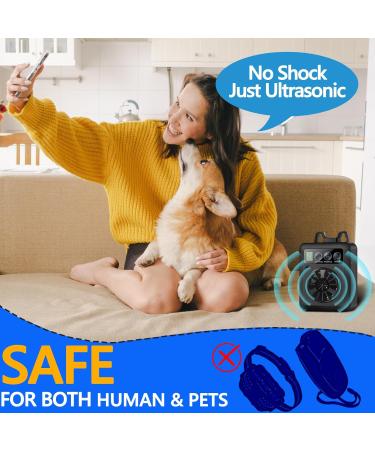 Ultrasonic Anti Barking Device for Dogs | 4 Sensitivity Levels | USB Rechargeable | 50Ft Range | Indoor & Outdoor Sonic Bark Control - Buy Online on GoSupps.com