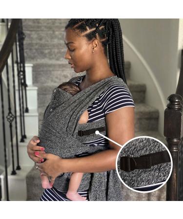 Boppy Adjustable ComfyFit Baby Carrier in Heathered Gray | 3 Carrying Positions | Soft Yoga-Inspired Fabric | 0m+ 8-35lbs - Buy Online on GoSupps.com