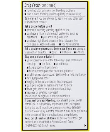 Buy Ecotrin Regular Strength 125 ct - Fast International Shipping & Best Prices - Buy Online on GoSupps.com