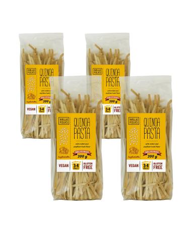 Mill & Folks Quinoa Pasta Tagliatelle 4x200g | Vegan & Gluten-free