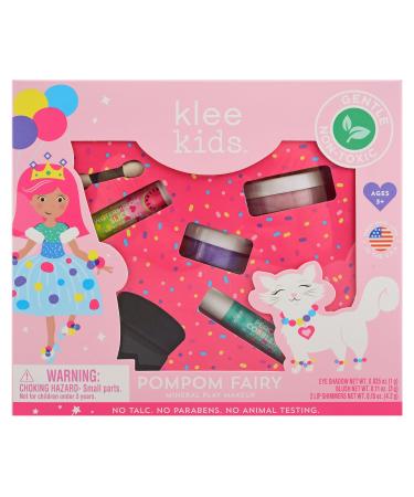 Luna Star Klee Kids Play Makeup Kit. Gentle and Non-Toxic. Kid-Friendly. Made in USA. (Pom Pom Fairy)