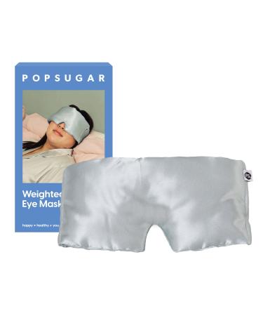 POPSUGAR Weighted Sleep Eye Mask Light-Blocking and Silk Eye Mask for Adults and Women Best for Sleeping and Travel Comfortable Contoured Design