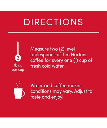 Tim Hortons Original Blend Medium Roast Ground Coffee - 48oz Canister of Canada's Favorite 100% Arabica Beans - 3lb Pack - Buy Online on GoSupps.com
