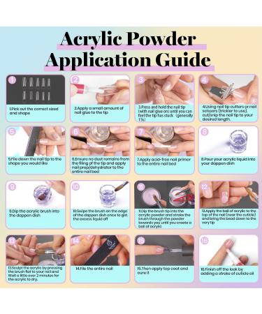 Beetles Acrylic Powder Nail Kit - 6 Pastel Colors for Professional Manicure at Home | Valentine's Day Gift Set for Women | Easter Nails - B-Pastel - Buy Online on GoSupps.com