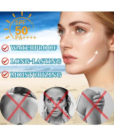 Buy Sunscreen Stick SPF 50+ - Lightweight Water Resistant Face Sunscreen for All Skin Types - Effective UV Protection & Moisturizing | International Shipping - Buy Online on GoSupps.com