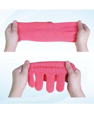 Evridwear Heavy Exfoliating Shower Bath Gloves - 2 Pairs for Men and Women - Buy Online on GoSupps.com