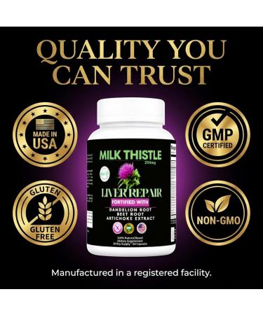 THIS LITTLE HOUSE OF MINE Milk Thistle Liver Support Fortified with Dandelion Beet Root Artichoke Zinc Choline (200mg Milk Thistle) - Buy Online on GoSupps.com