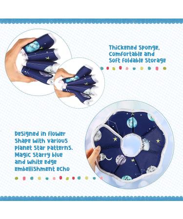 Adjustable Soft Cat Cone Collar | Starry Sky Blue | Postoperative Recovery and Waterproof Protection | Comfortable for Cats, Kittens, Dogs, Rabbits | Small Size - Buy Online on GoSupps.com