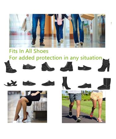 Silicone Heel Cups & Protectors for Dry Cracked Heels - Pain Relief for Plantar Fasciitis | Universal Size for Men & Women - 4 Pairs - Buy Online on GoSupps.com