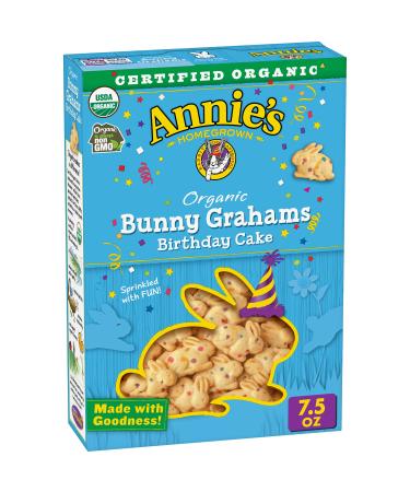 Annie's Organic Birthday Cake Bunny Graham Snacks, 7.5 oz. Box