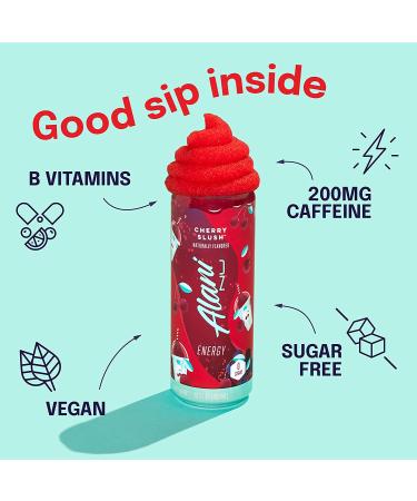 Alani Nu Cherry Slush Sugar-Free Energy Drink 12 oz Cans (Pack of 12) - Pre-Workout Performance - Buy Online on GoSupps.com