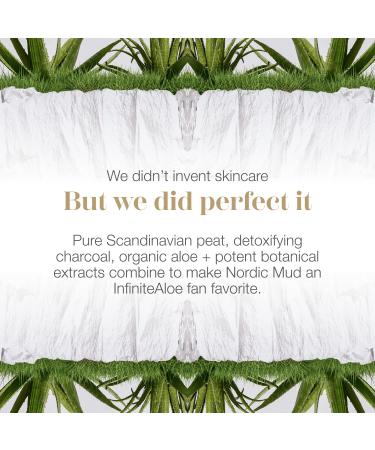 Ideal Nordic Mud Face Mask | Peat & Charcoal Skin Treatment | All Skin Types | 4 Oz | InfiniteAloe Everyday Hero Line - Buy Online on GoSupps.com