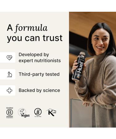 Huel Black Edition 8 x 500 ml bottles protein shakes strawberrybanana flavour highprotein drink 35 g protein per bottle rich in vitamin D fatty acids calcium readytoeat meals - Buy Online on GoSupps.com