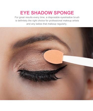WOONEKY 100pcs Double Ended Eyeshadow Brush Cosmetic Tool Latex Sponge Sponge Brush Eyeshadow Makeup Tool Eye Makeup Applicator Eyeshadow Stick Makeup Brush Tipped Oval Makeup Tool 6.5x1.3cm White - Buy Online on GoSupps.com