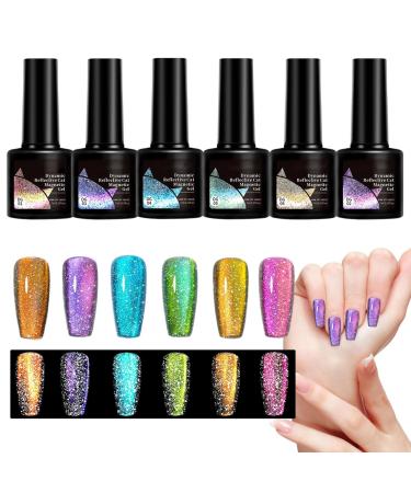 Magnetic Gel Shine Set Manicure Set 6 Pieces for Women Festivals Beauty Lovers
