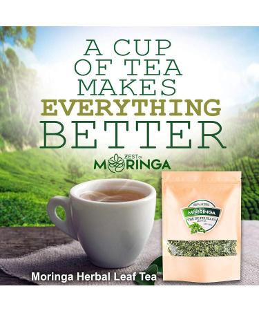 Zest of Moringa Green Tea Leaves - Organic Moringa Tea Leaves | Premium Quality Moringa Oleifera Tea - Pack of 50g - Buy Online on GoSupps.com