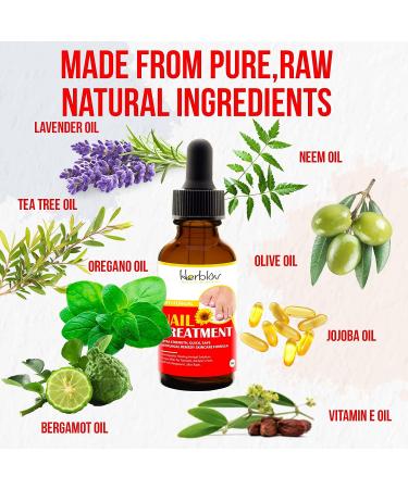 Natural Nail & Toenail Repair Treatment - Extra Strength Drops for Nails, Athlete's Feet, Jock Itch, Ringworm & Skin Rash - USA Made - Buy Online on GoSupps.com