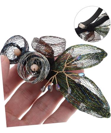 minkissy Hairpins Ponytail Accessory Copper Wire Hair Clip Hair Barrettes Hair Clips Thick Hair Accessories Barrettes for Girls With Diamond Spring Clip Big Hairpin Headgear Bride - Buy Online on GoSupps.com