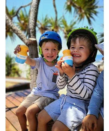 Solar Buddies Sunscreen Applicator - BPA-Free Blue Pack of 3 | Refillable Roll-On Sponge for Kids Adults & Families | Perfect Travel Size 3.4fl oz - Buy Online on GoSupps.com