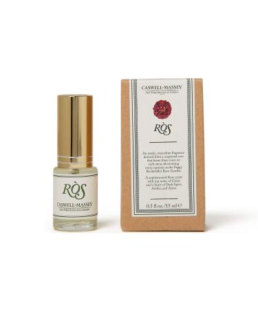 Caswell-Massey R S Eau de Parfum Travel Size Floral Spicy Amber Cologne for Men Infused With Essential Oils Made in USA 0.5 Fluid Ounces ROS 0.5 Fl Oz