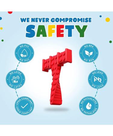 Lull Kids Chewy Tubes Oral Motor Tool - Sensory Chew Toys for Autistic Children - 2 Pack (Blue/Red) - Buy Online on GoSupps.com