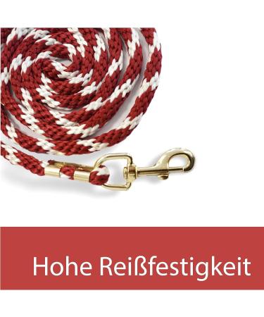 Stylish Red Lead Rope for Horses | Tie Rope for Ponies Donkeys & Goats - Durable & Versatile Designs - Buy Online on GoSupps.com