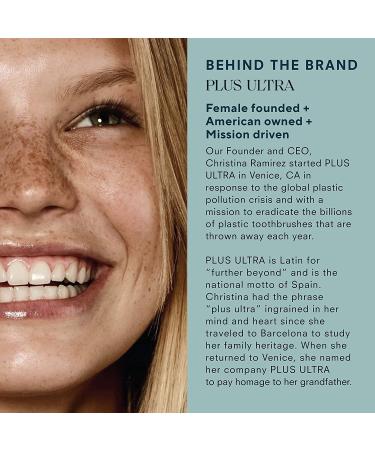 PLUS ULTRA Eco-Friendly Bamboo Toothbrush | 'Hello Gorgeous' | Biodegradable & BPA-Free Soft Bristles - Buy Online on GoSupps.com