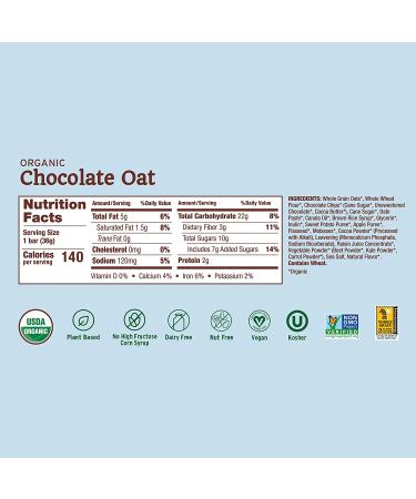 Nature's Bakery Chocolate Oat Baked-Ins Bars - Organic Fruits & Veggies - Vegan - Non-GMO - 6 Count (Pack of 6) - Buy Online on GoSupps.com