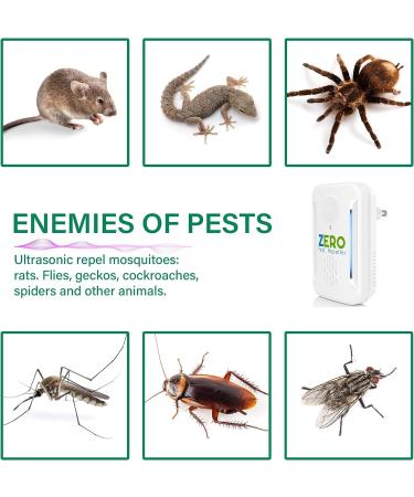 Ultrasonic Pest Repeller - Indoor Electronic Plug in Control for Roach, Rodent, Bugs, Mosquito, Spider - 6 Pack - Buy Online on GoSupps.com