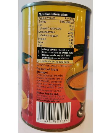 Natco Alphonso Mango Pulp (Sweet) 450g - Pure and Delicious Mango Goodness - Buy Online on GoSupps.com