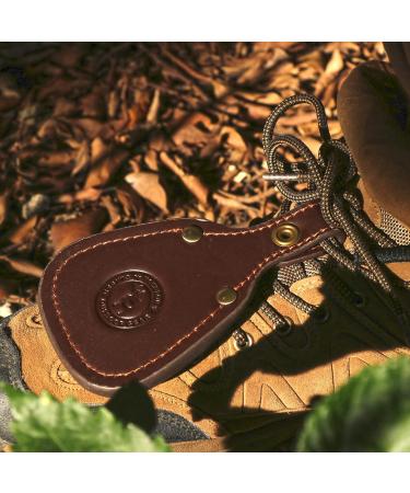Tourbon Hunting Gun Barrel Rest Toe Protector Pad - Thick Leather Brown | Premium Shooting Accessories for International Shipping - Buy Online on GoSupps.com