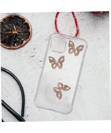 Mikikit 5pcs Crystal Butterfly Decor Handbags Handbag Appliques Clothing Accessories Butterfly Shoes Patch - Buy Online on GoSupps.com