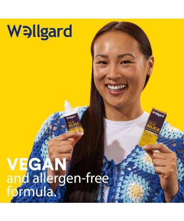 Silicium Supplement Wellgard True Silica Stabilised Silicon with Choline and Ortho Silicic Acid (OSA) Vegan Liquid Supplement for Skin Hair and Nails 60ml - Buy Online on GoSupps.com